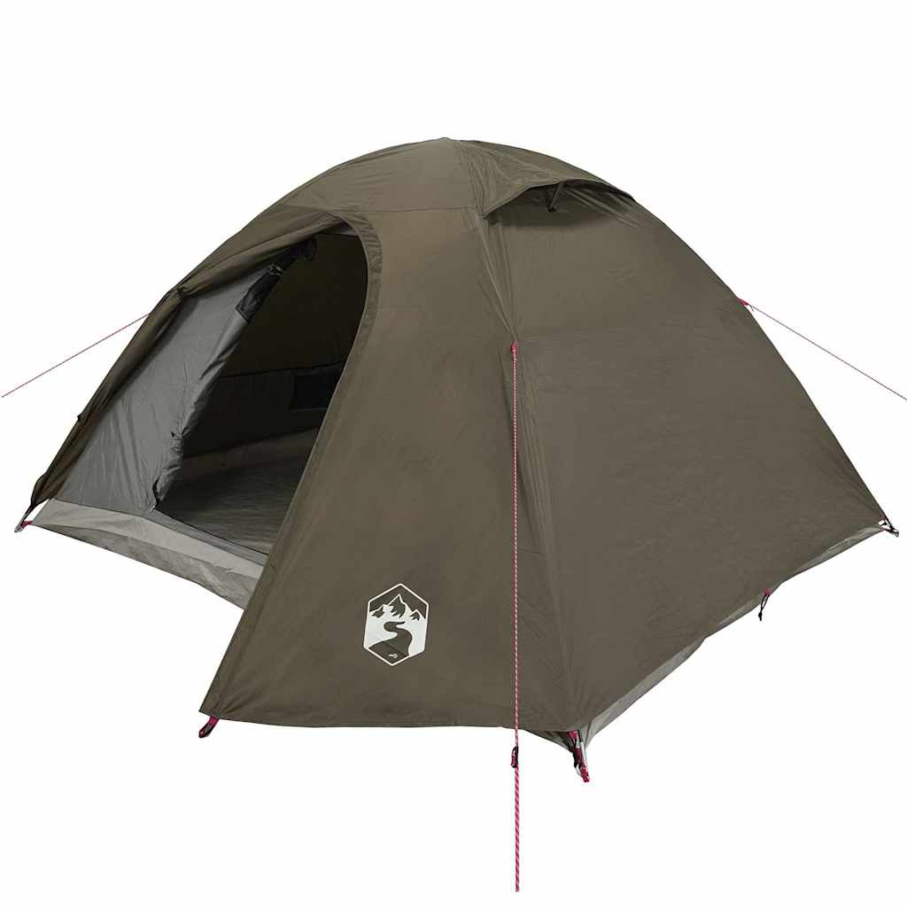 vidaXL Tente de camping à dôme 3 personne marron imperméable - Image 4