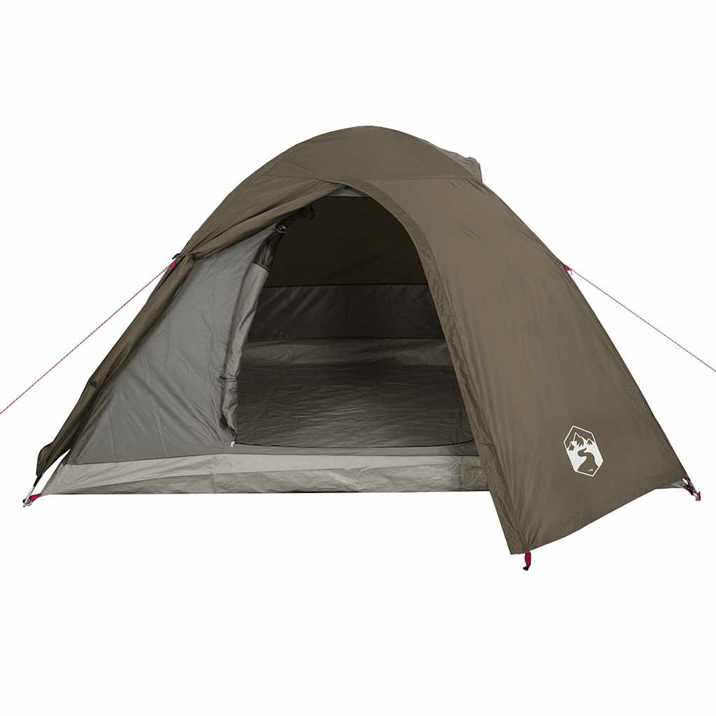 vidaXL Tente de camping à dôme 3 personne marron imperméable - Image 6