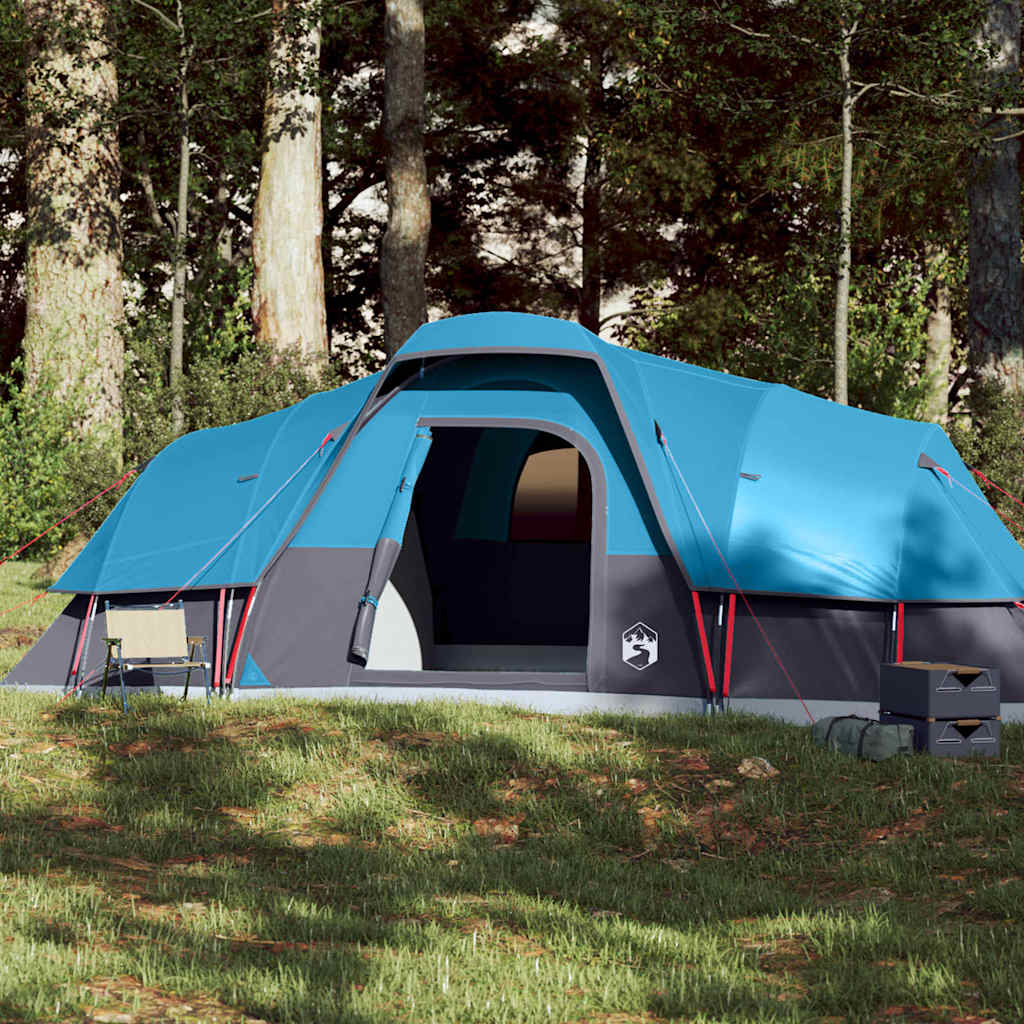 vidaXL Tente à dôme 11 personnes bleu imperméable