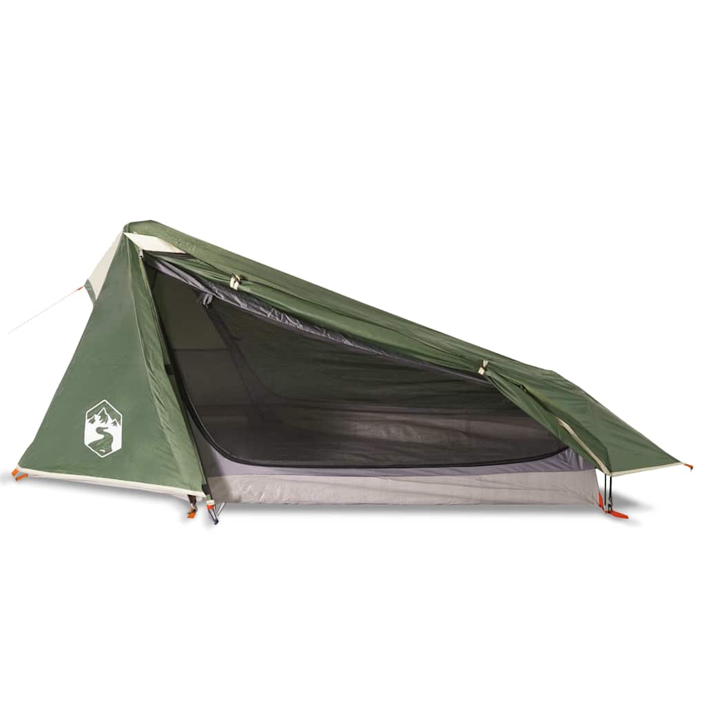 vidaXL Tente de camping tunnel 1 personne vert imperméable - Image 4