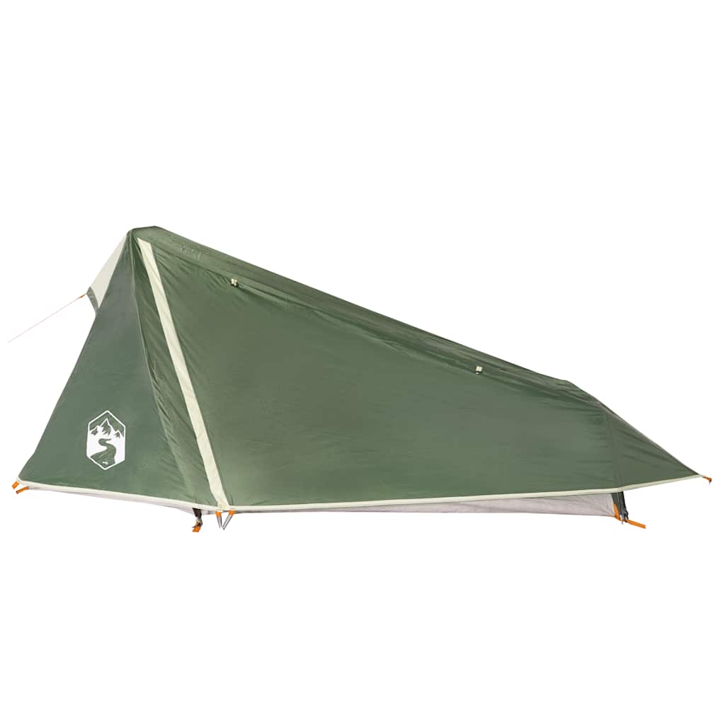 vidaXL Tente de camping tunnel 1 personne vert imperméable - Image 6