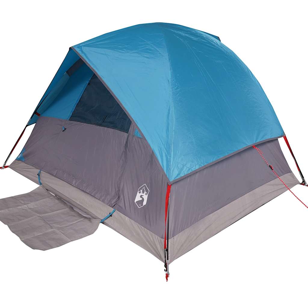 vidaXL Tente de camping à dôme 3 personnes bleu imperméable - Image 3
