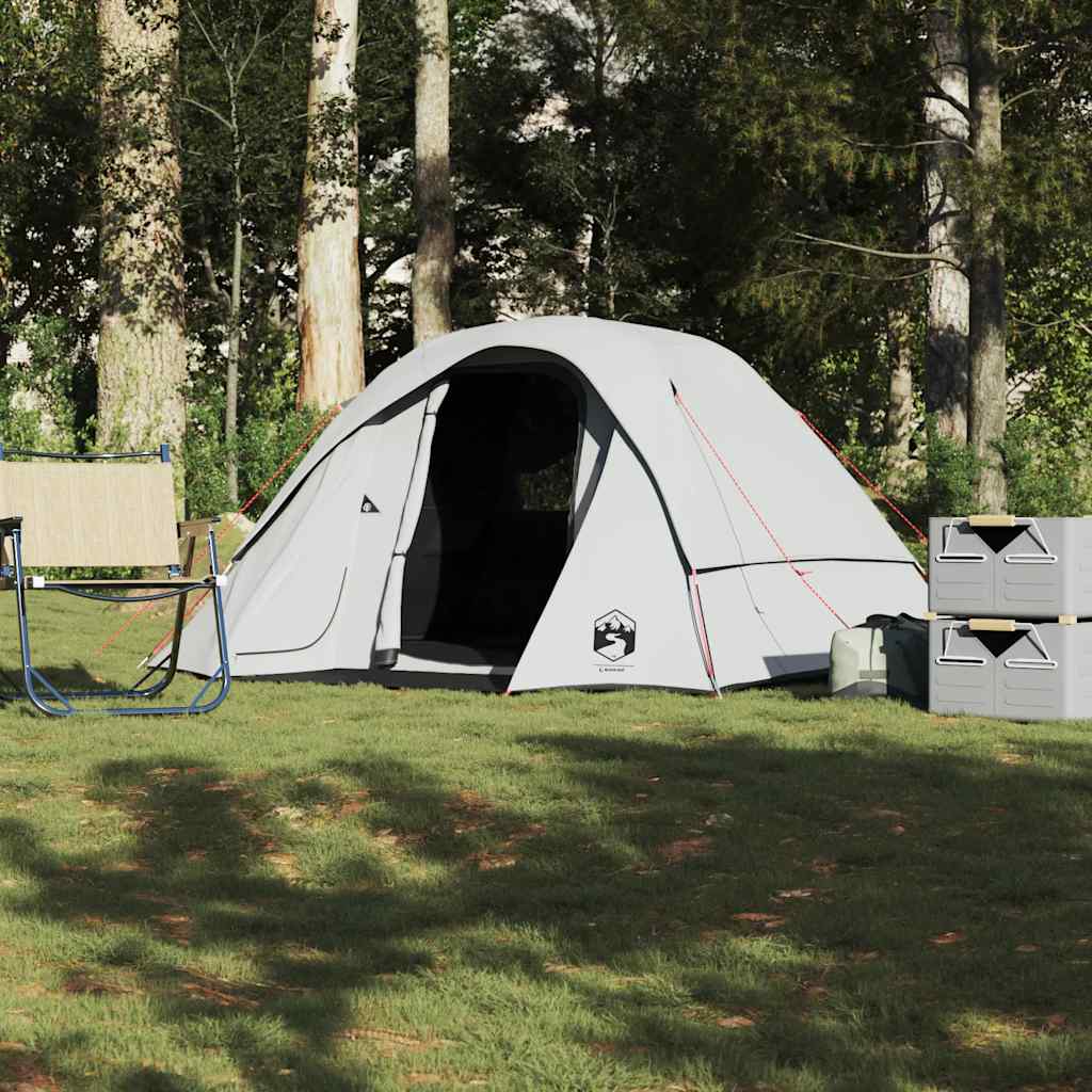 vidaXL Tente de camping cabine 4 personnes tissu occultant imperméable
