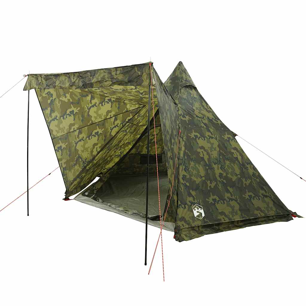 vidaXL Tente familiale tipi 6 personnes camouflage imperméable - Image 3