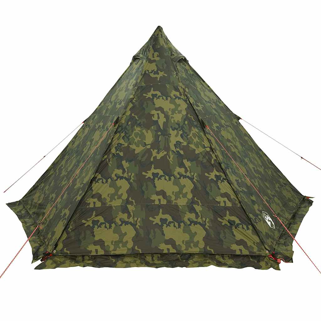 vidaXL Tente familiale tipi 6 personnes camouflage imperméable - Image 6