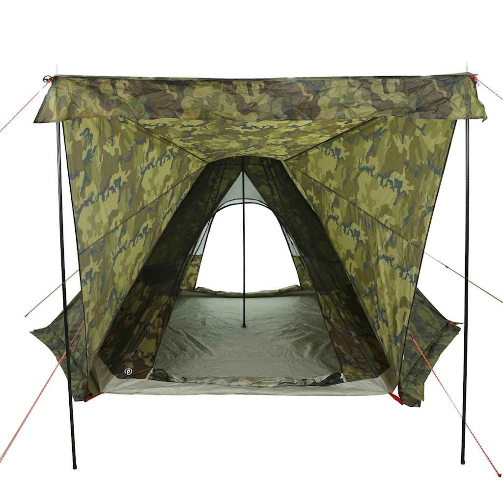 vidaXL Tente familiale tipi 6 personnes camouflage imperméable - Image 5