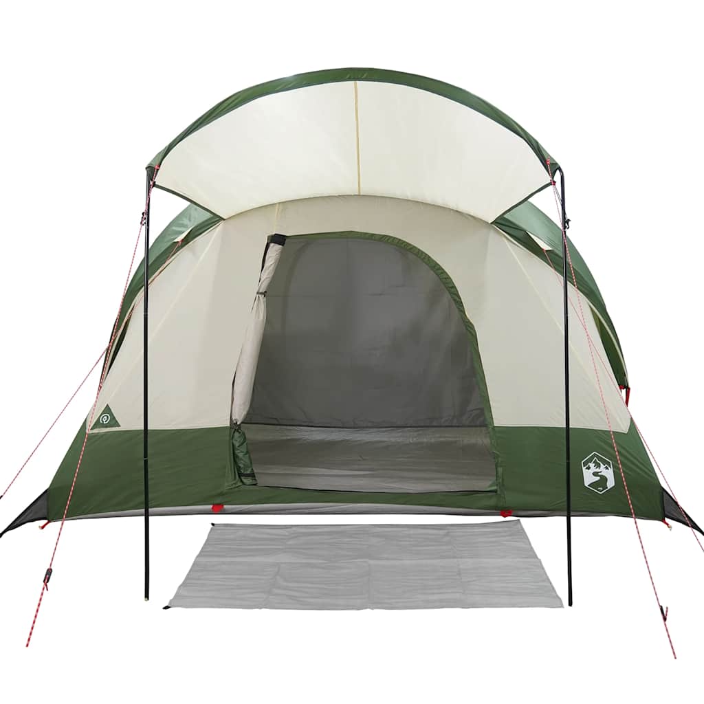 vidaXL Tente familiale tunnel 8 personnes vert imperméable - Image 5