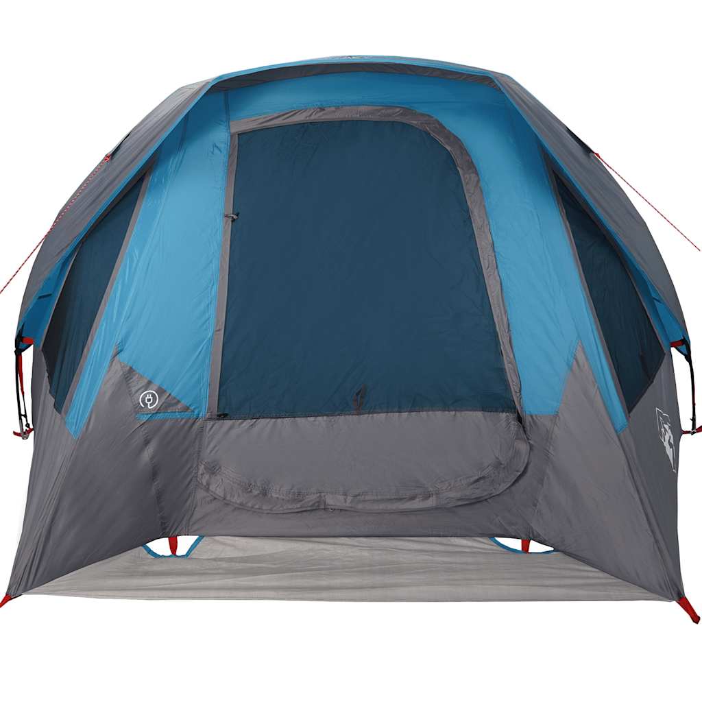 vidaXL Tente de cabine familiale 6 personnes bleu imperméable - Image 5