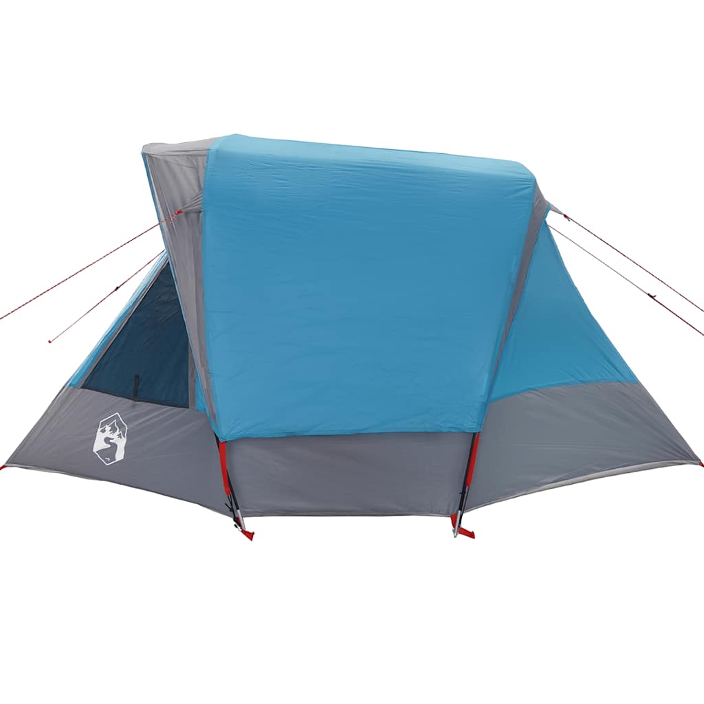 vidaXL Tente de cabine familiale 6 personnes bleu imperméable - Image 6