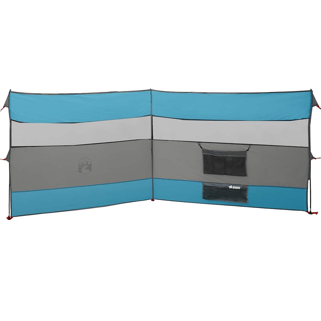 vidaXL Brise-vent de camping bleu 340x130 cm imperméable - Image 6