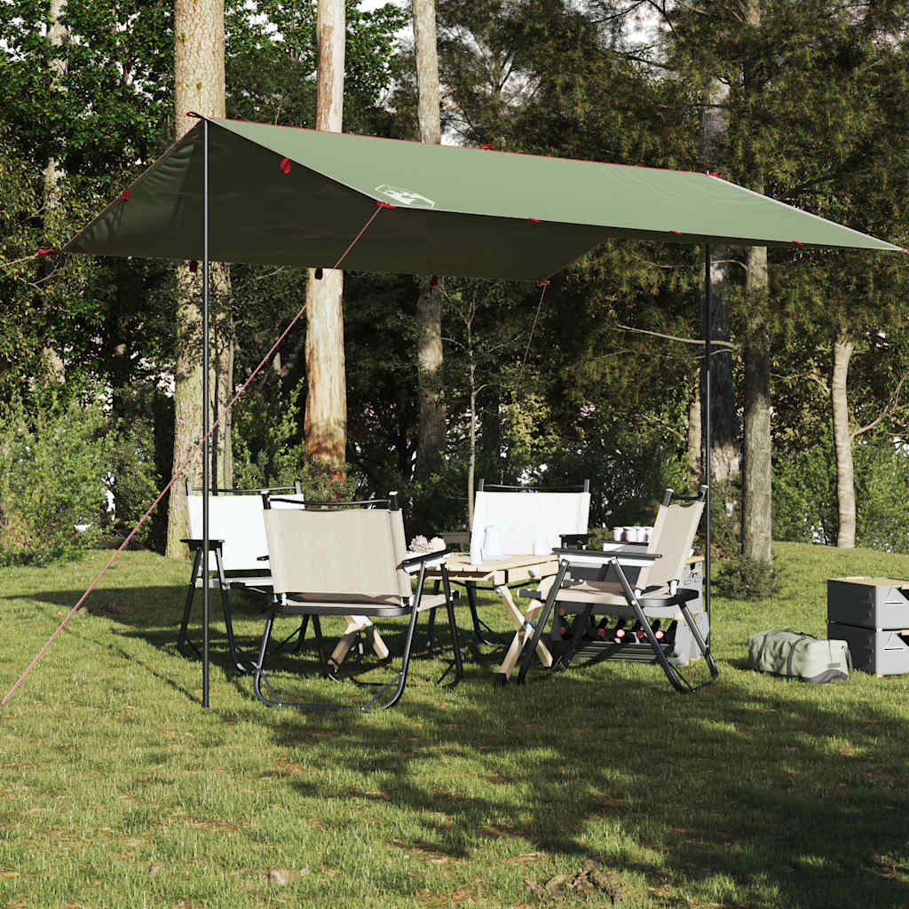 vidaXL Bâche de camping vert 360x294 cm imperméable - Image 3