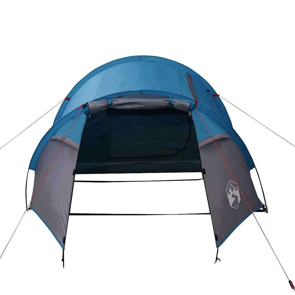 vidaXL Tente de camping tunnel 3 personnes bleu imperméable - Image 5