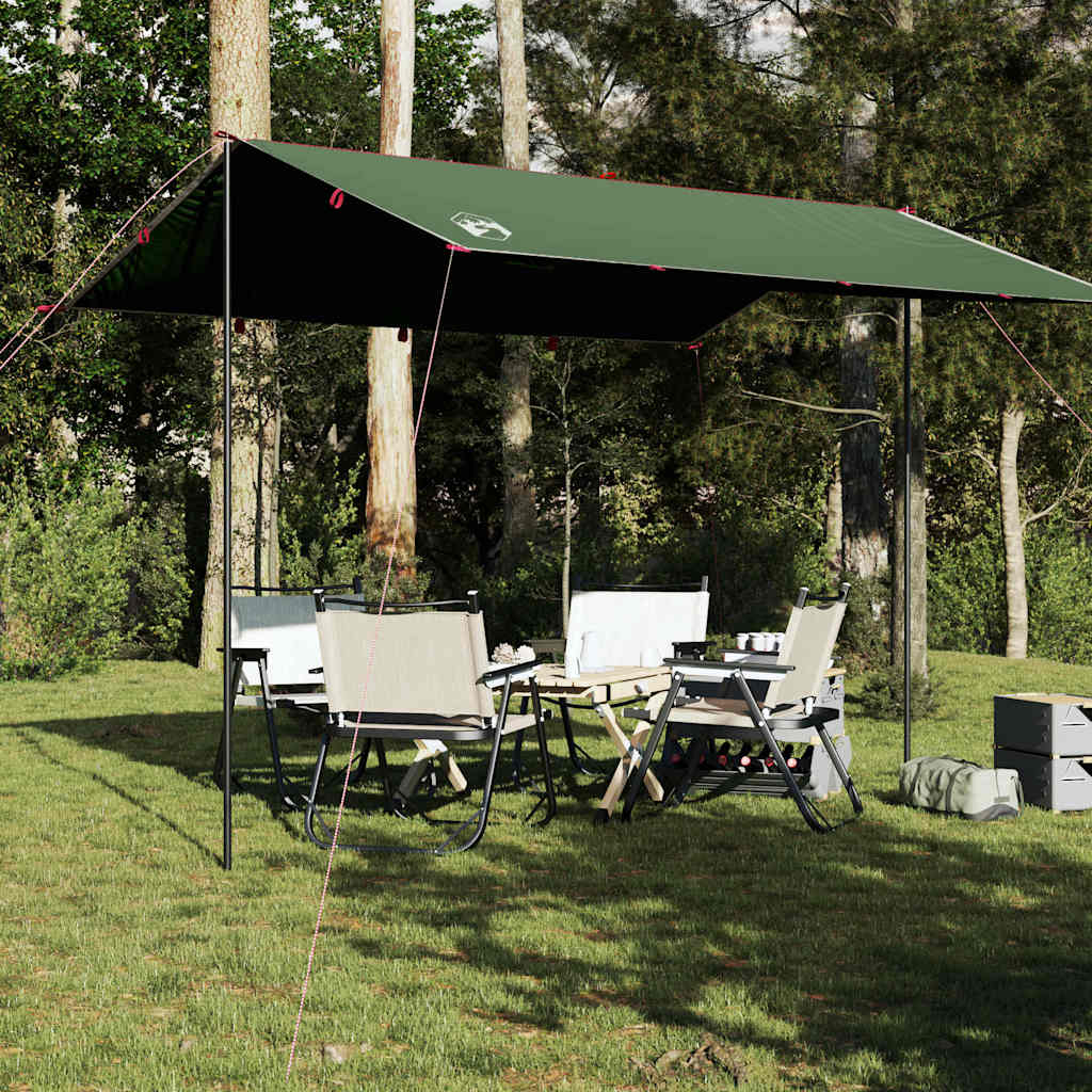 vidaXL Bâche de camping vert 360x294 cm imperméable