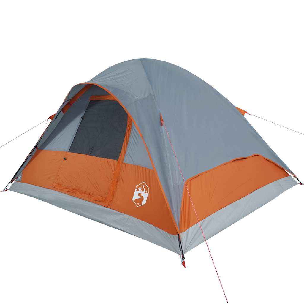 vidaXL Tente familiale à dôme 6 personnes orange imperméable - Image 4