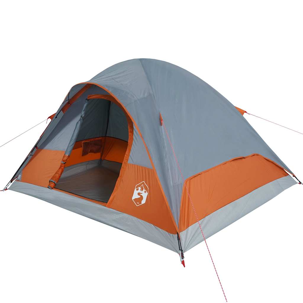 vidaXL Tente familiale à dôme 6 personnes orange imperméable - Image 5