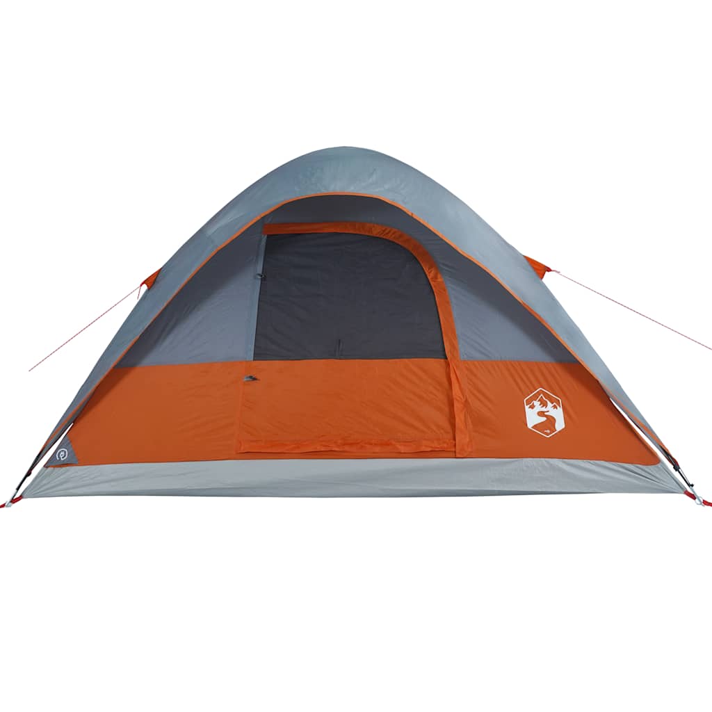 vidaXL Tente familiale à dôme 6 personnes orange imperméable - Image 6
