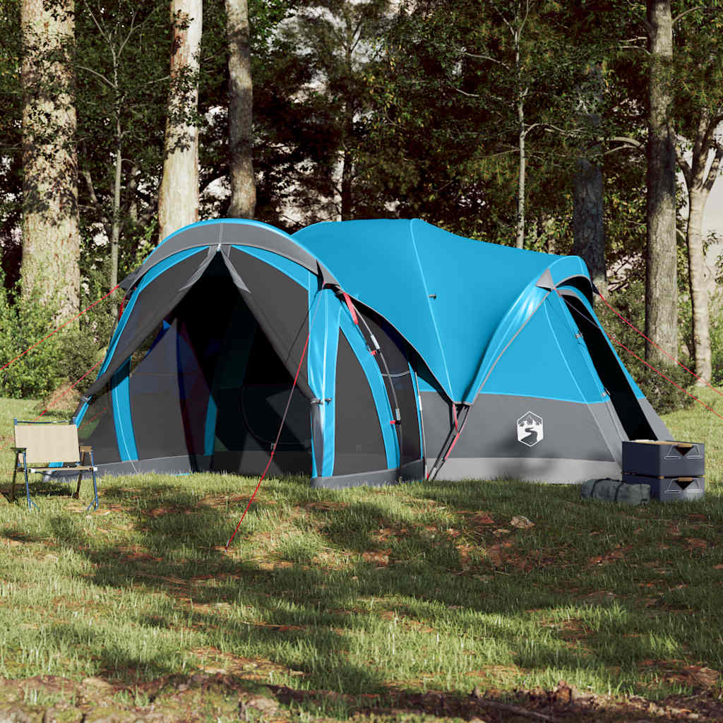 vidaXL Tente familiale tipi 8 personnes bleu imperméable - Image 3