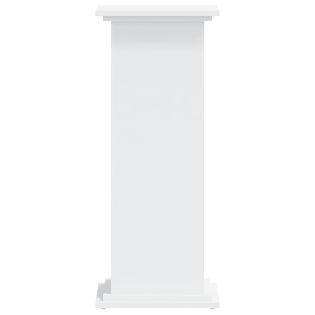 vidaXL Support pour plantes blanc 33x33x80 cm bois d'ingénierie - Image 5