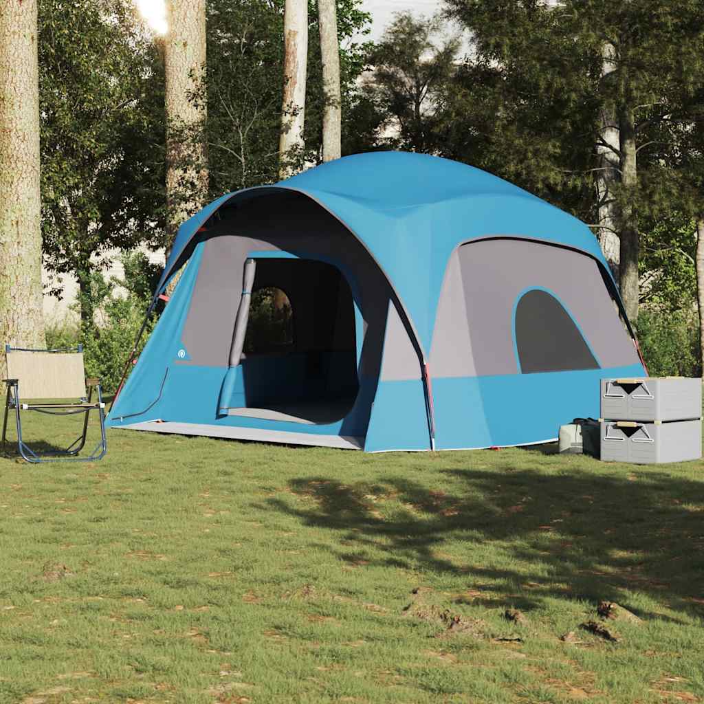 vidaXL Tente de cabine familiale 6 personnes bleu imperméable