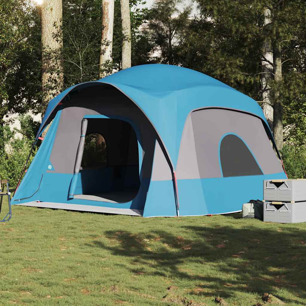 vidaXL Tente de cabine familiale 6 personnes bleu imperméable - Image 4
