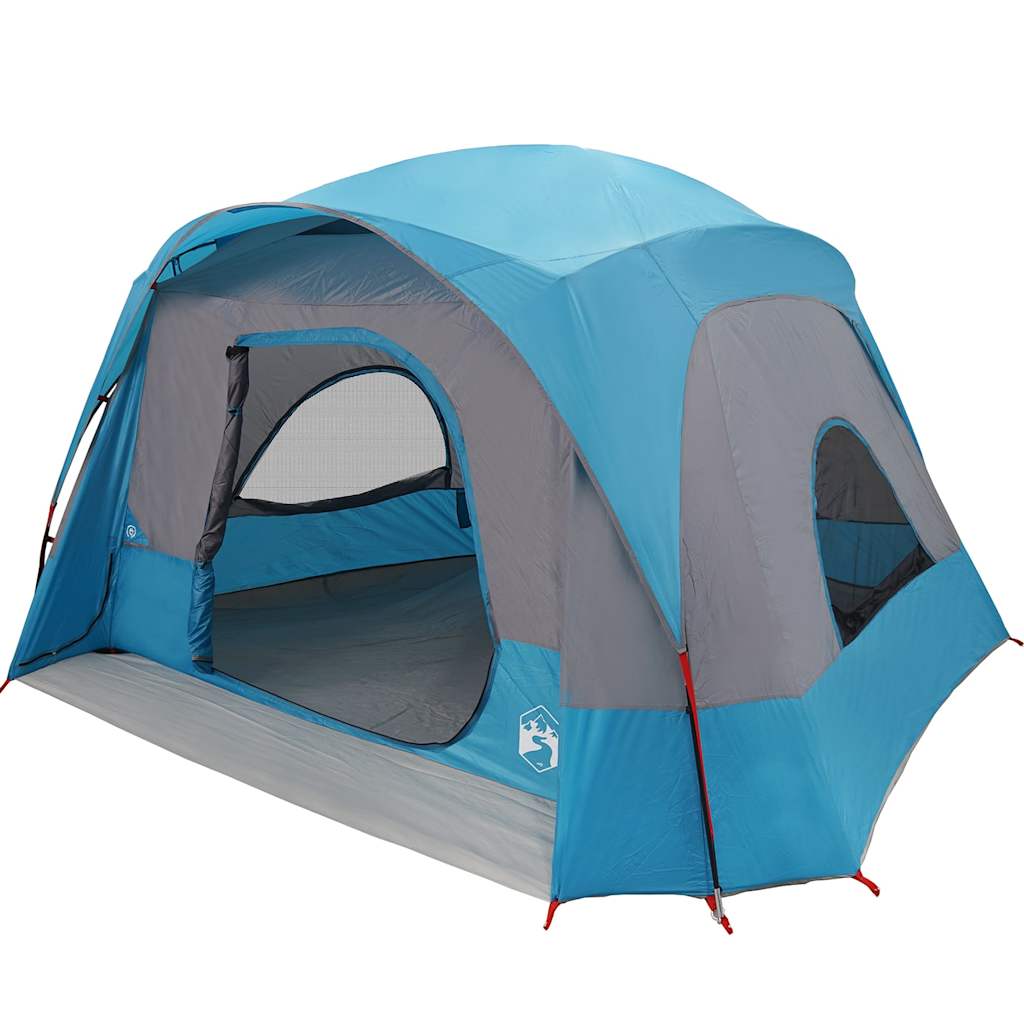 vidaXL Tente de cabine familiale 6 personnes bleu imperméable - Image 3