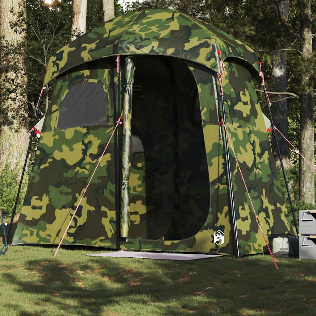 vidaXL Tente de douche 2 personnes camouflage imperméable