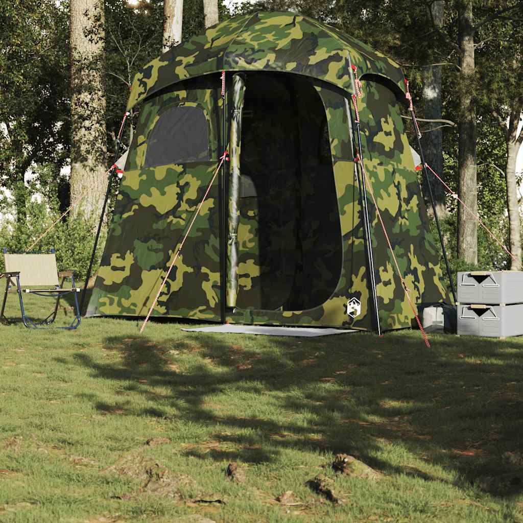 vidaXL Tente de douche 2 personnes camouflage imperméable - Image 3