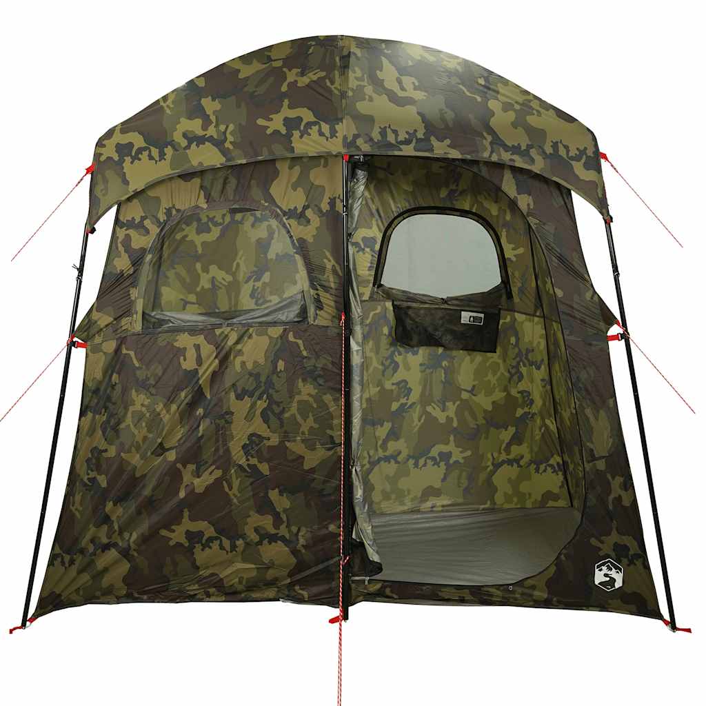vidaXL Tente de douche 2 personnes camouflage imperméable - Image 6