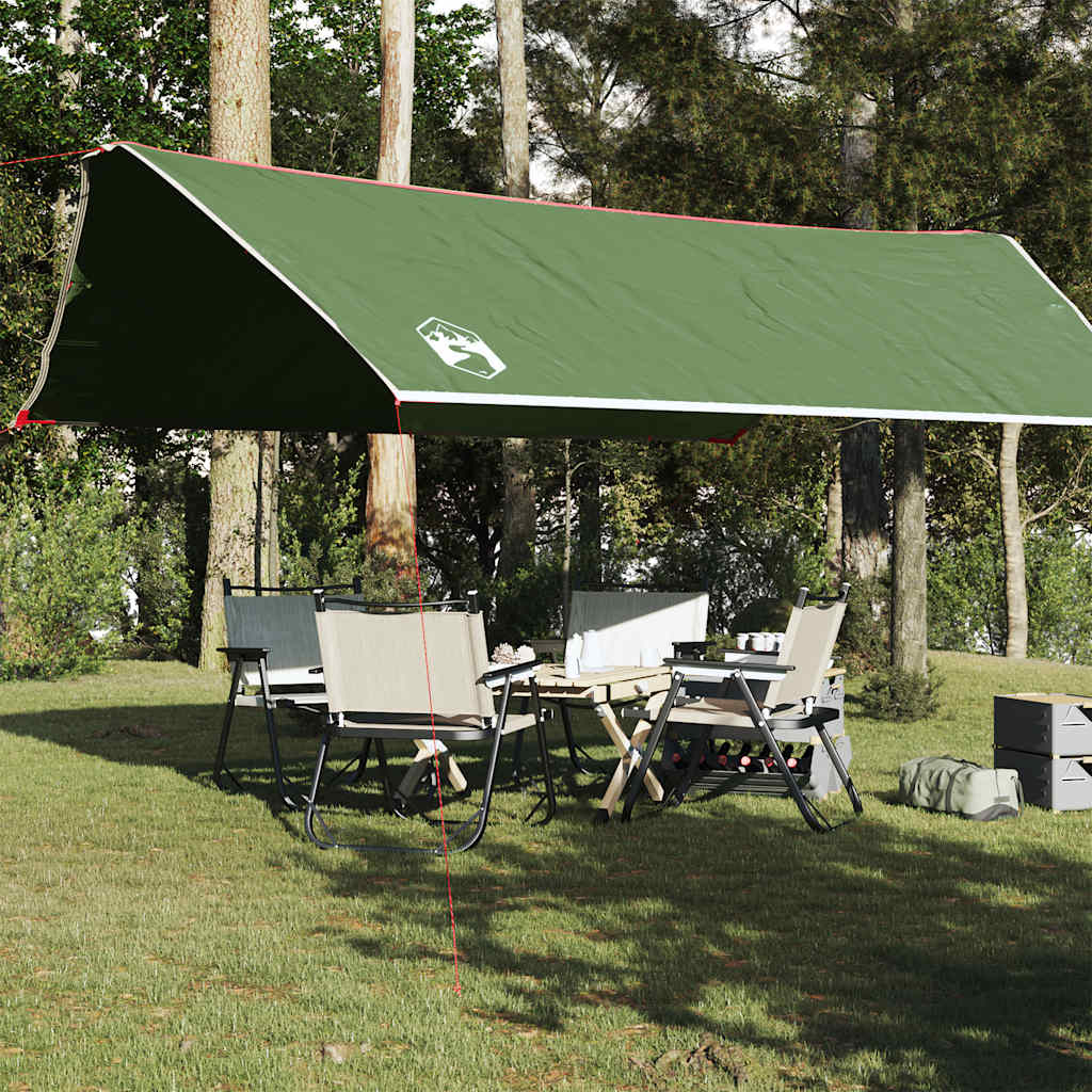 vidaXL Bâche de camping vert 500x294 cm imperméable
