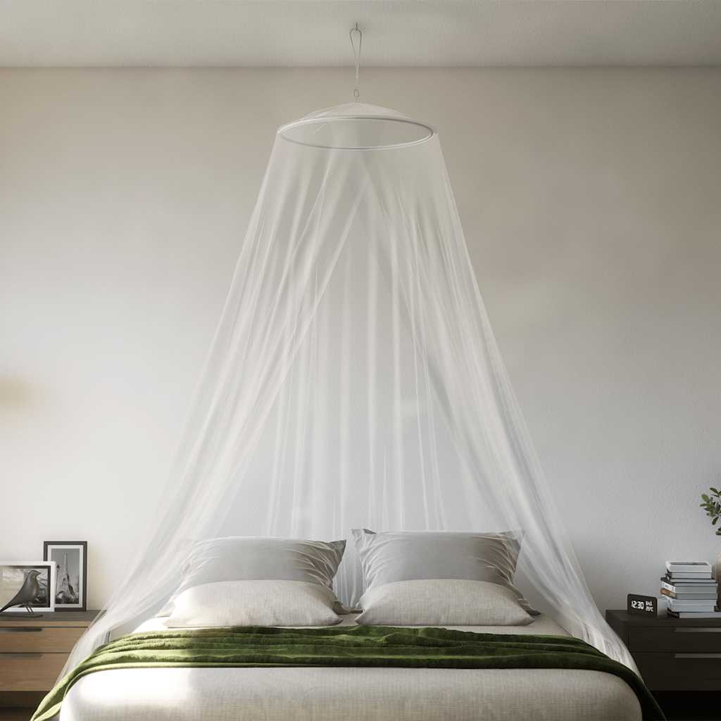 vidaXL Moustiquaire pour lit 220 maille blanc 56x56x220 cm