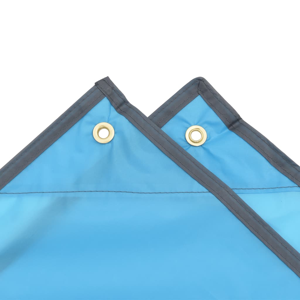 vidaXL Poncho de pluie avec capuche design 2 en 1 bleu 223x145 cm - Image 6