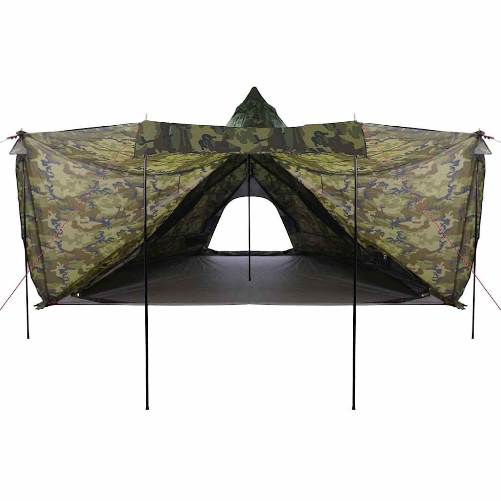 vidaXL Tente familiale tipi 8 personnes camouflage imperméable - Image 6