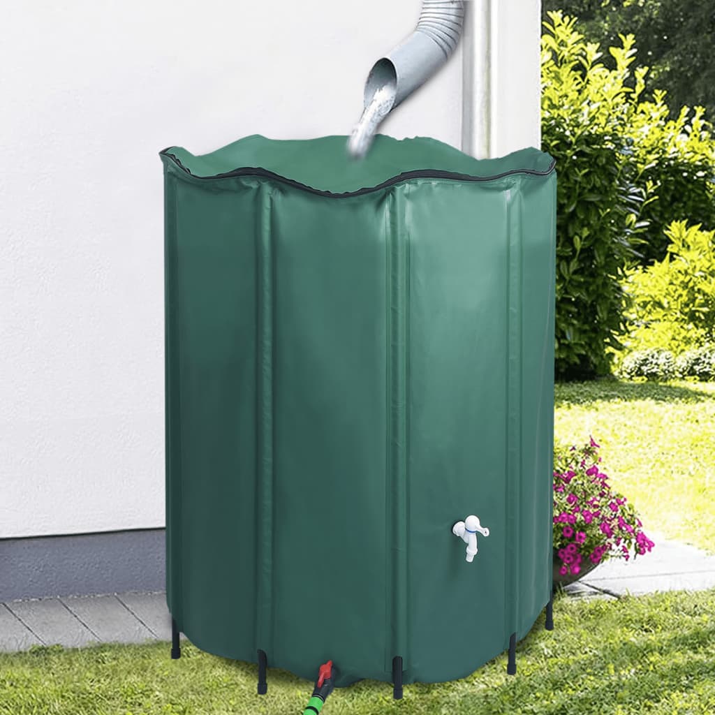 vidaXL Réservoir pliable d'eau de pluie avec robinet 1000 L