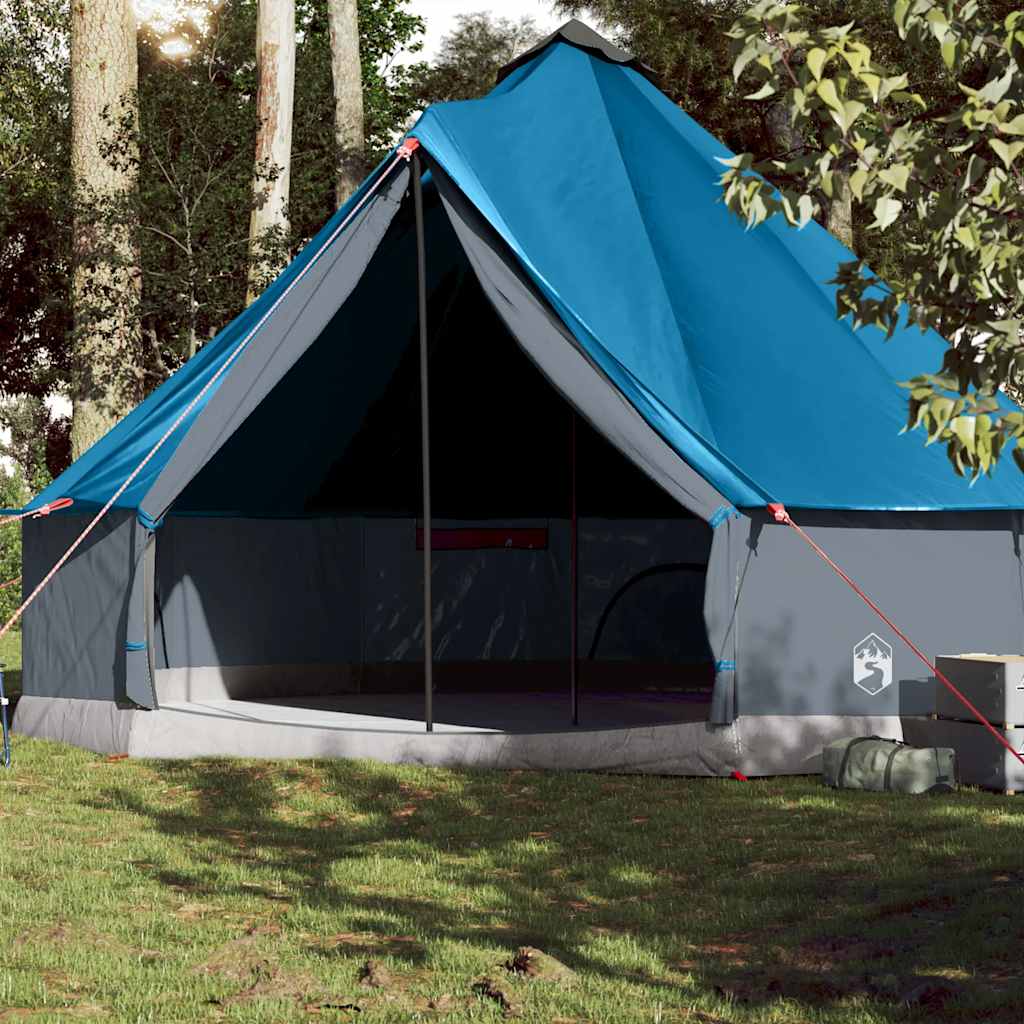 vidaXL Tente familiale tipi 10 personnes bleu imperméable