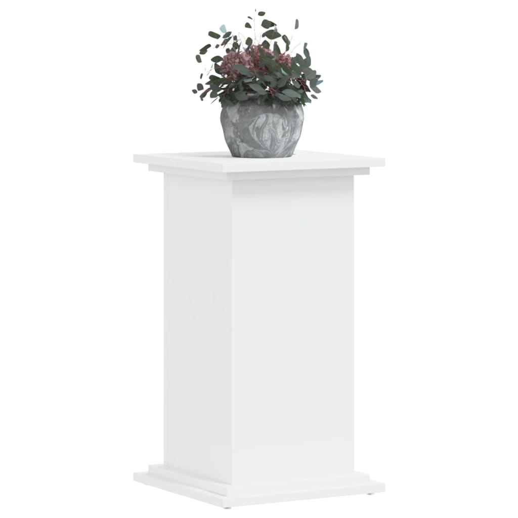 vidaXL Support pour plantes blanc 33x33x60 cm bois d'ingénierie - Image 3