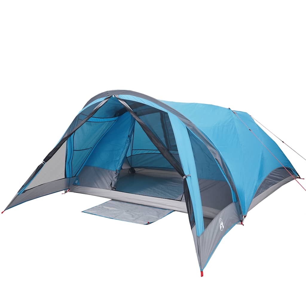 vidaXL Tente de cabine familiale 6 personnes bleu imperméable - Image 3