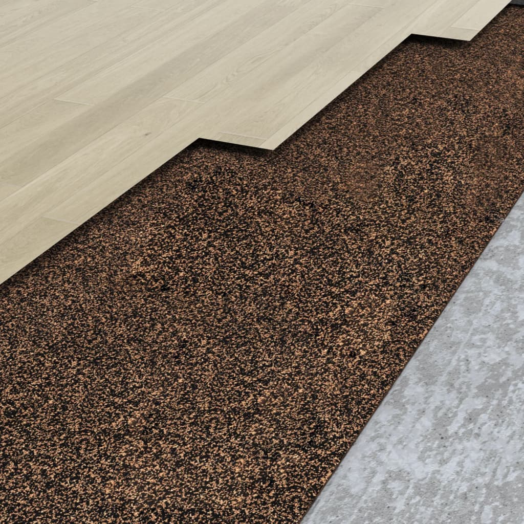 vidaXL Rouleau de liège en caoutchouc 100x500 cm 5 mm