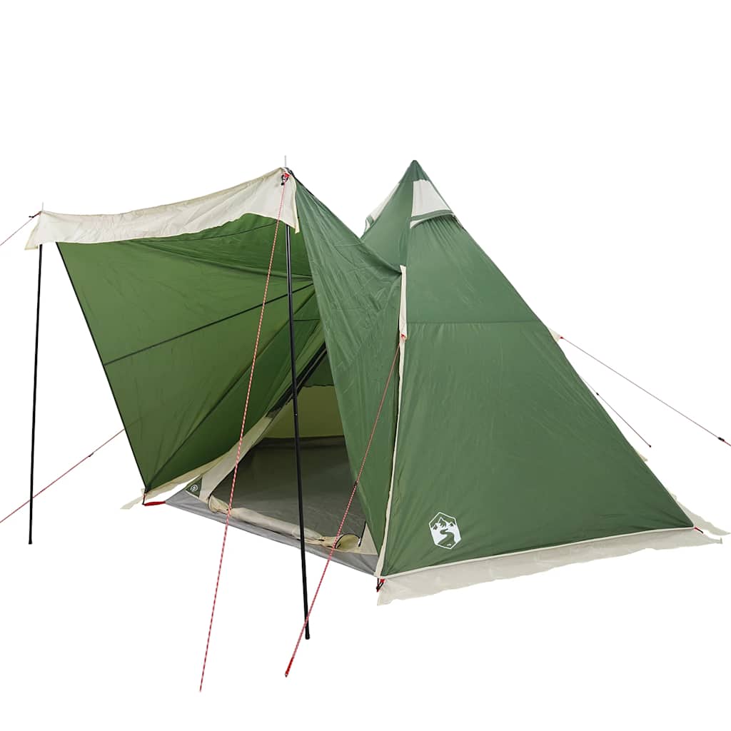 vidaXL Tente familiale tipi 6 personnes vert imperméable - Image 3