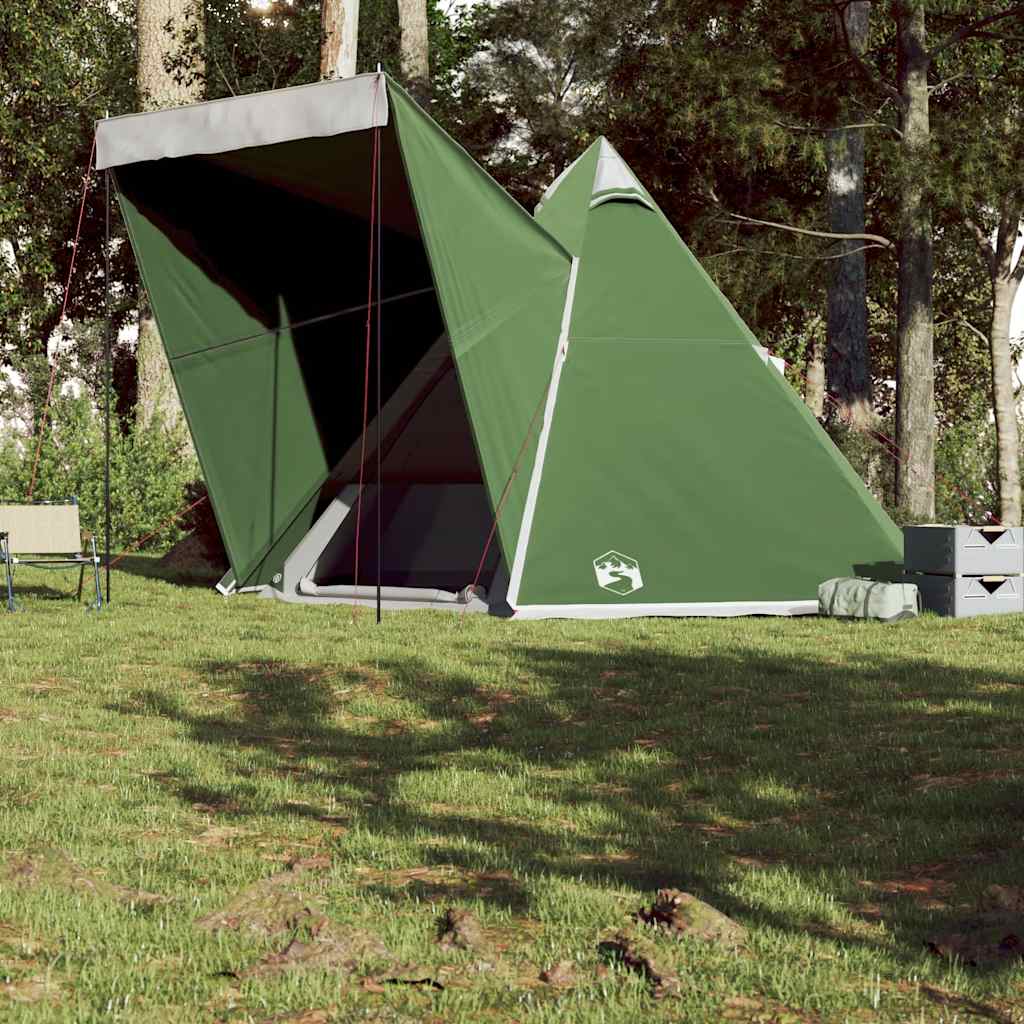 vidaXL Tente familiale tipi 6 personnes vert imperméable - Image 4