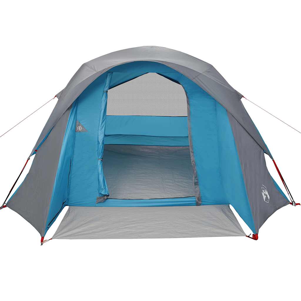 vidaXL Tente de cabine familiale 6 personnes bleu imperméable - Image 5