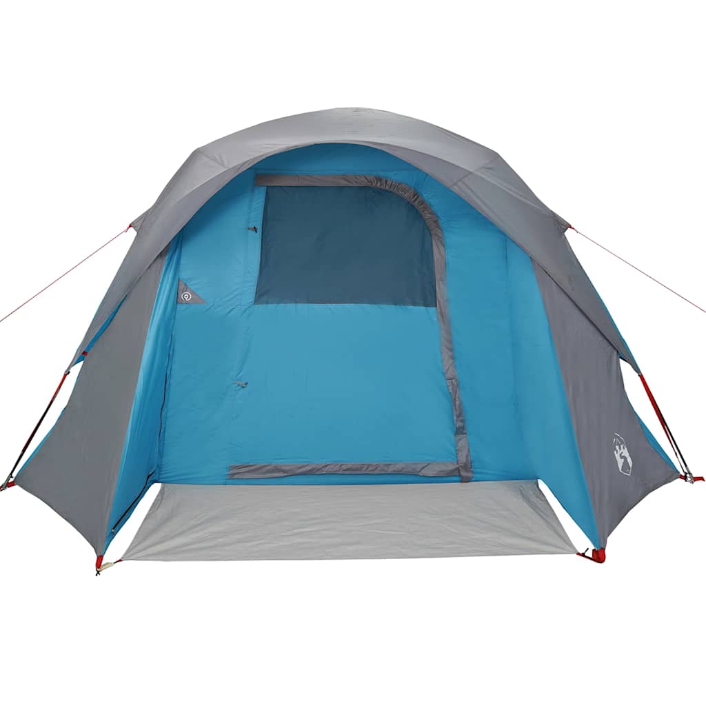 vidaXL Tente de cabine familiale 6 personnes bleu imperméable - Image 6