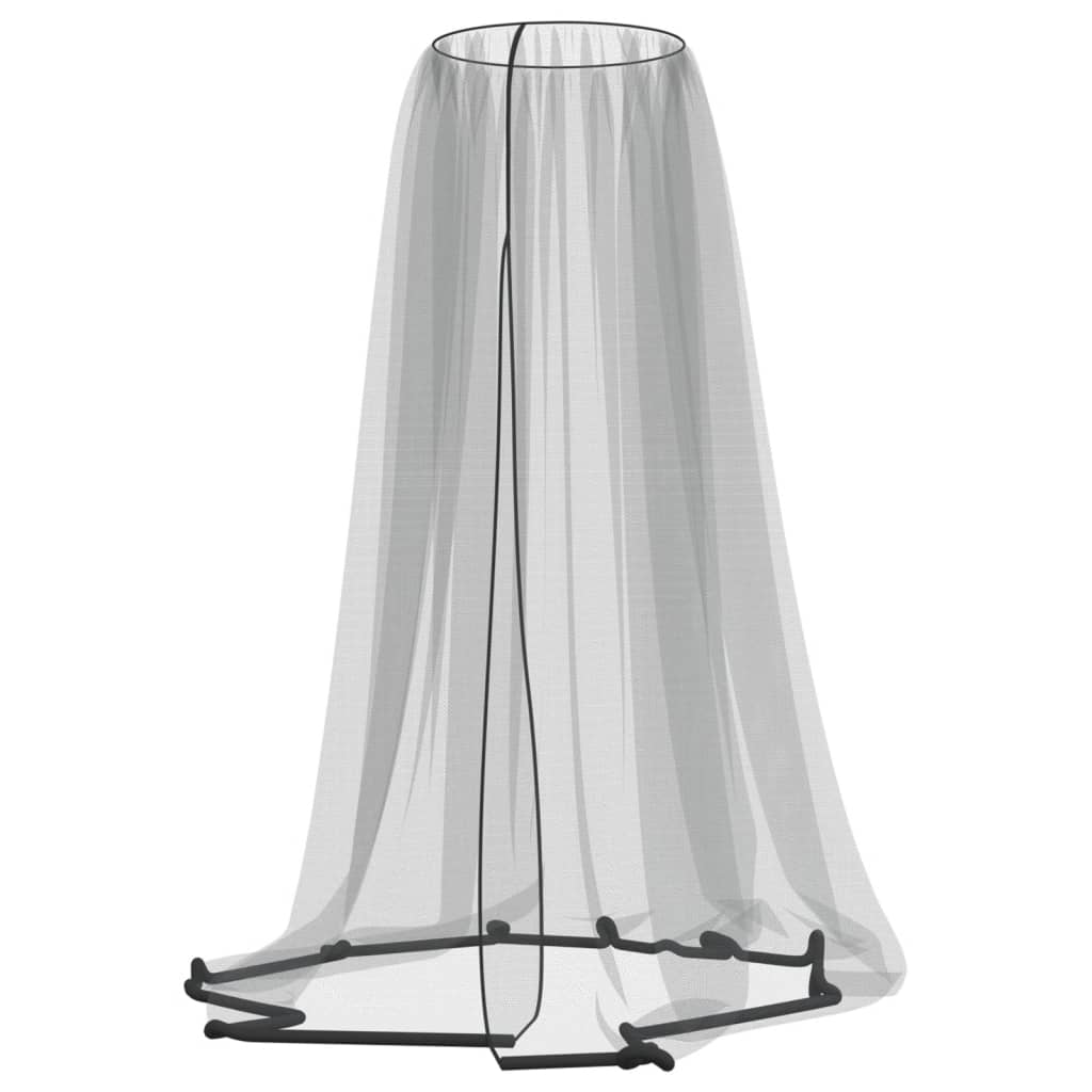 vidaXL Moustiquaire pour parasol 220 maille noir F300x230 cm - Image 4