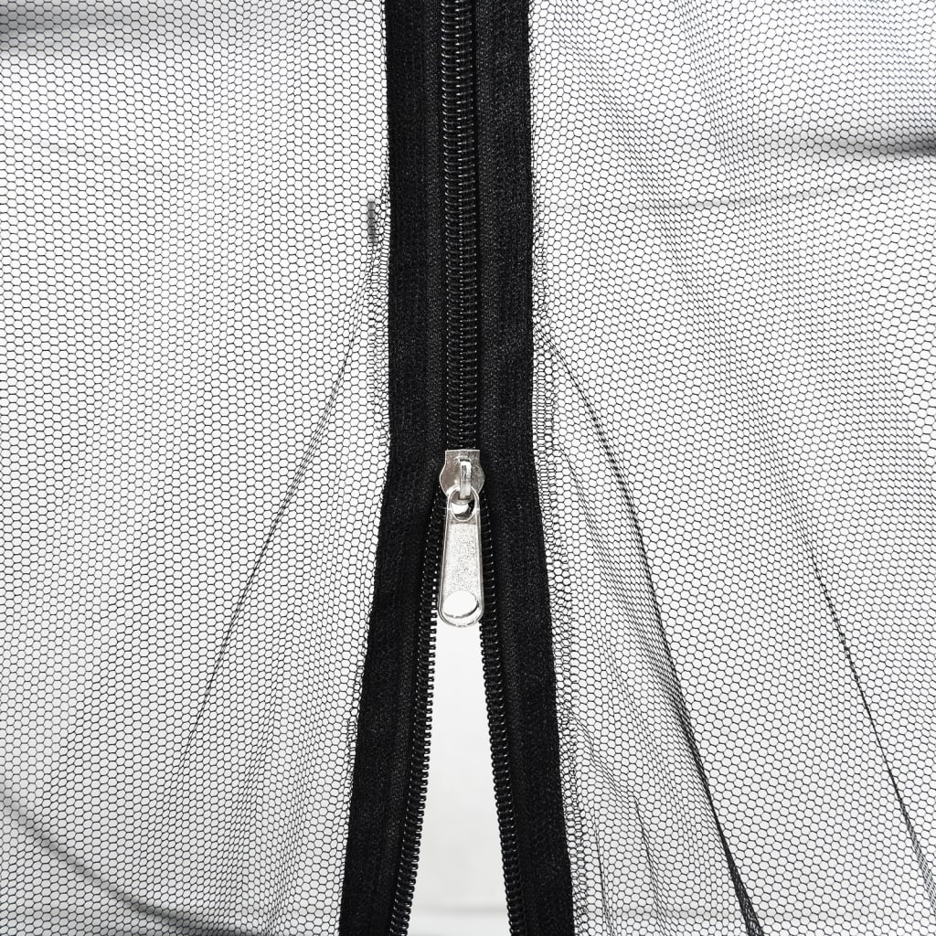 vidaXL Moustiquaire pour parasol 220 maille noir F300x230 cm - Image 5