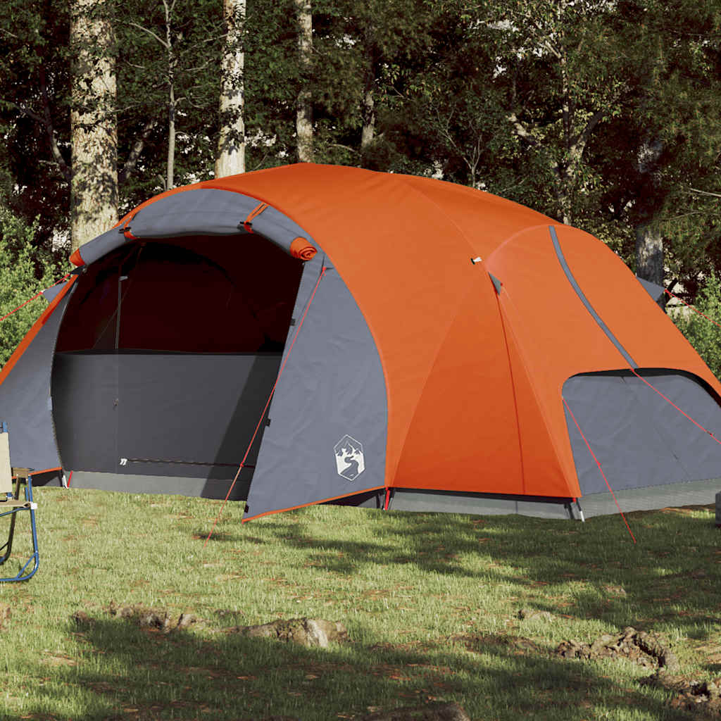 vidaXL Tente familiale Crossvent 8 personnes orange imperméable