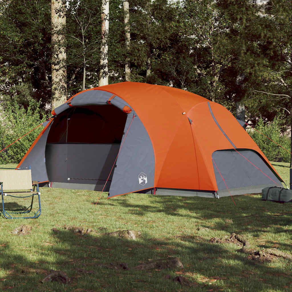 vidaXL Tente familiale Crossvent 8 personnes orange imperméable - Image 3