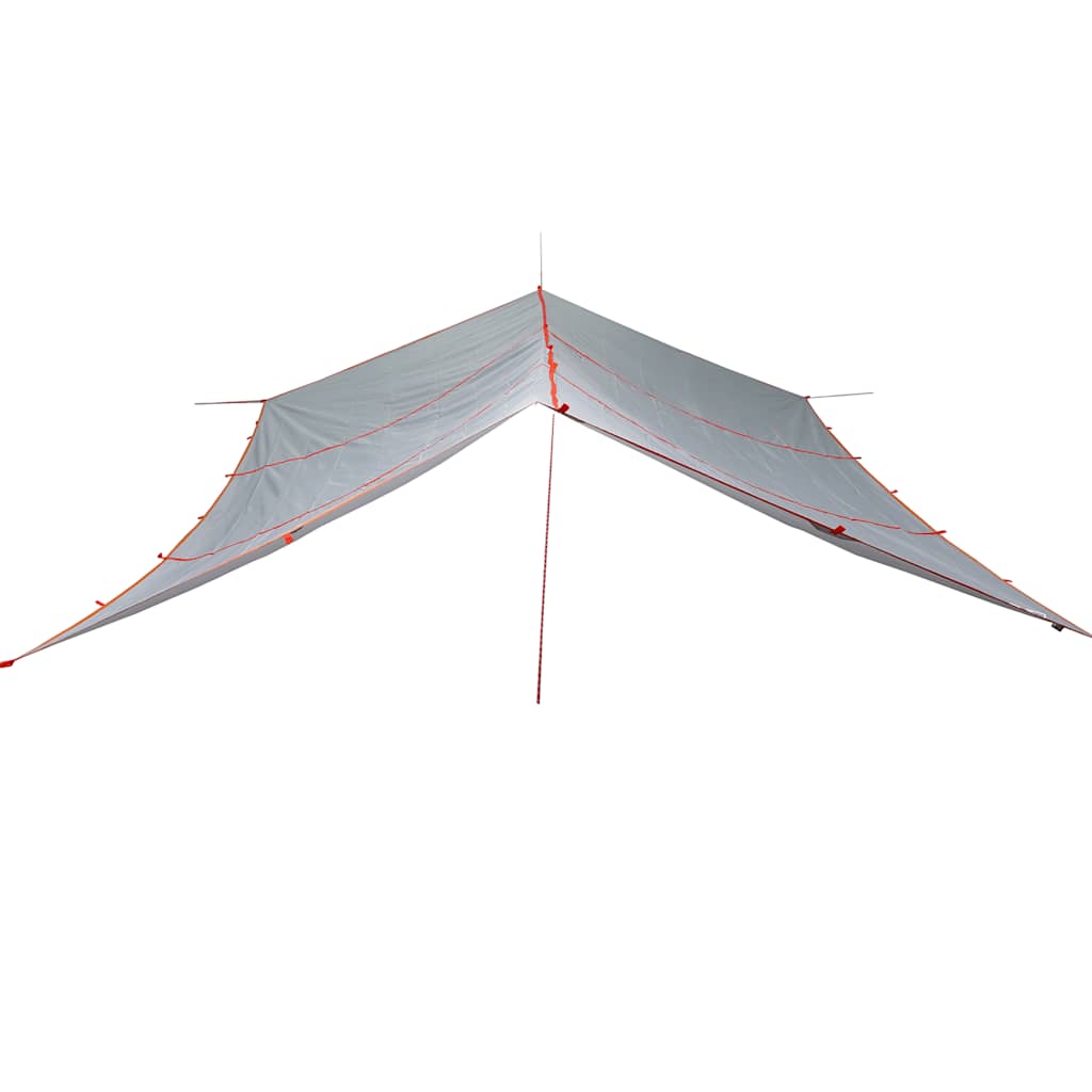 vidaXL Bâche de camping gris et orange 420x440 cm imperméable - Image 3