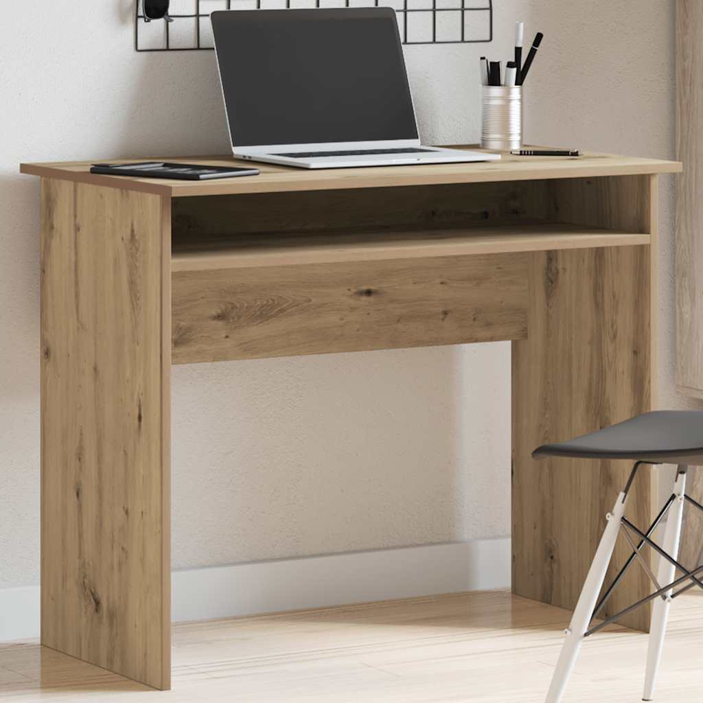 vidaXL Bureau chêne artisanal 90x50x74 cm bois d'ingénierie