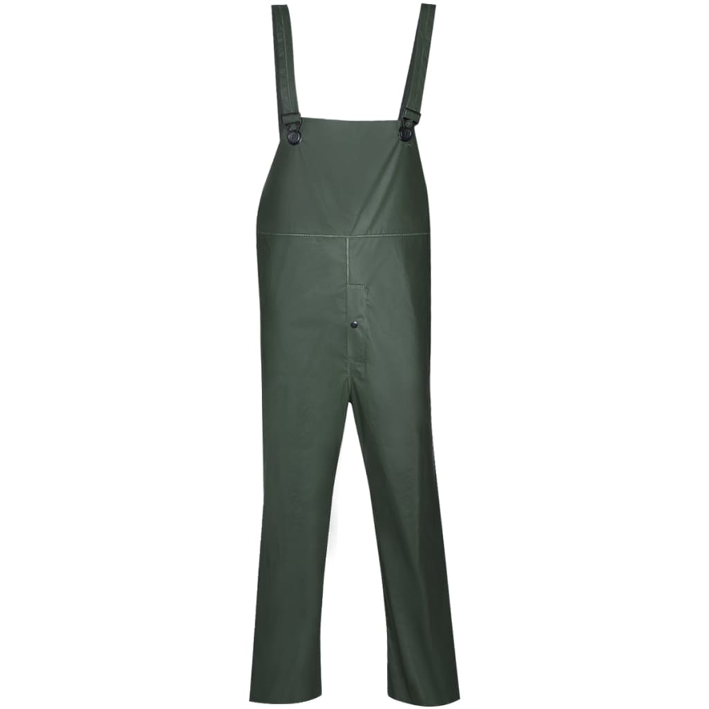 vidaXL Combinaison de pluie imperméable 2 pcs avec capuche vert XL - Image 4