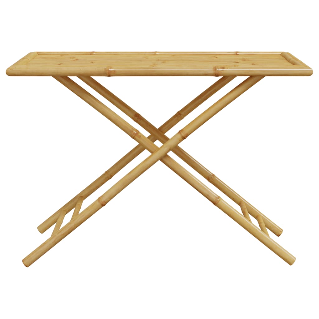 vidaXL Table de jardin pliable 110x55x75 cm bambou - Image 4