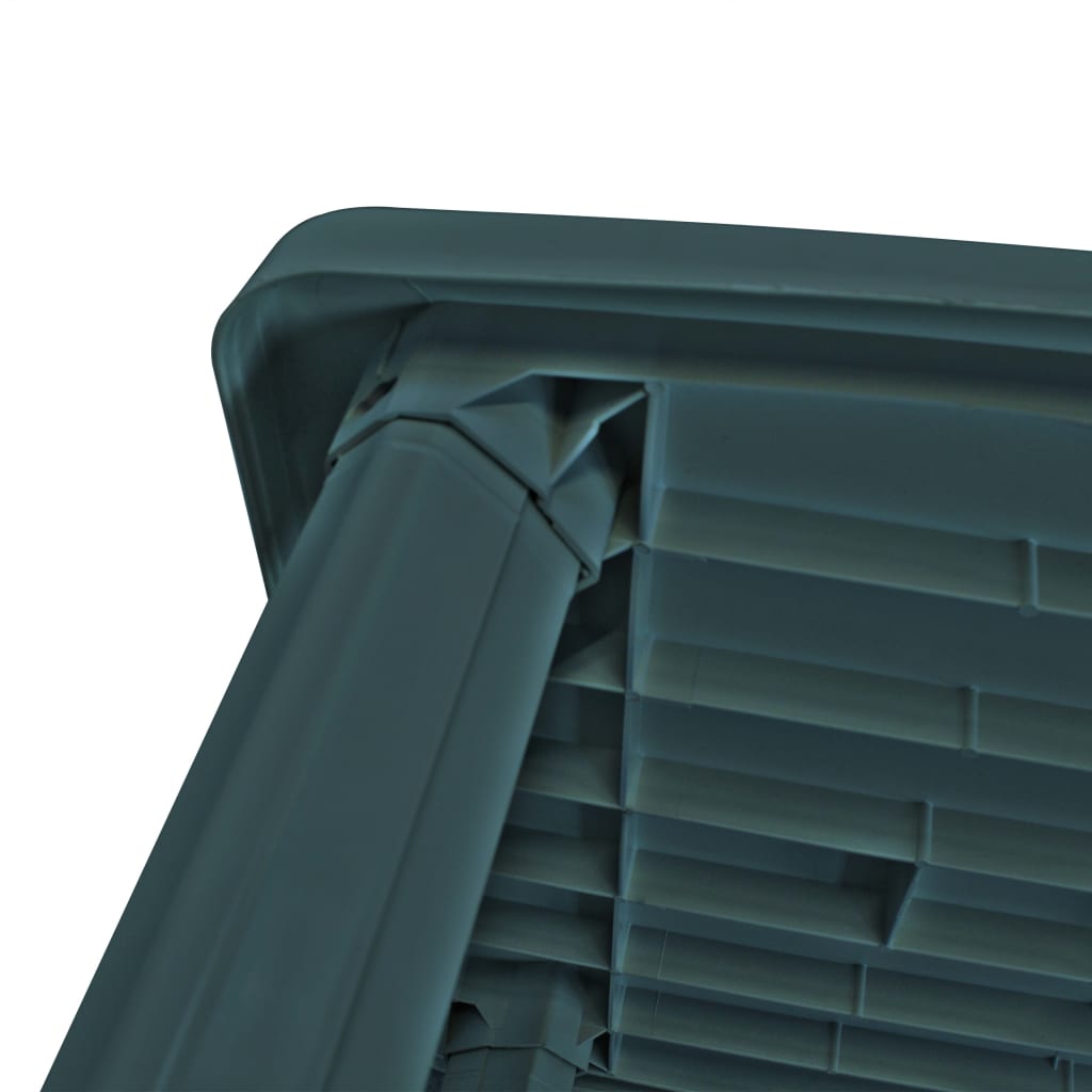 vidaXL Table de jardin Vert 101 x 68 x 72 cm Plastique - Image 4